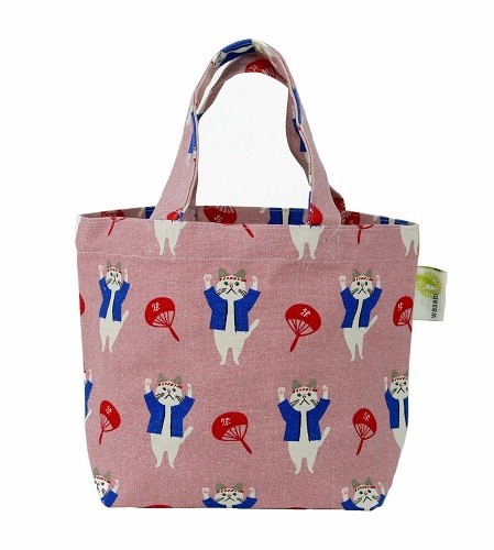 ミニトートバッグ　内ポケット付き　おまつりたーちゃんPI 全体画像